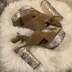 Michael Kors platform sling back